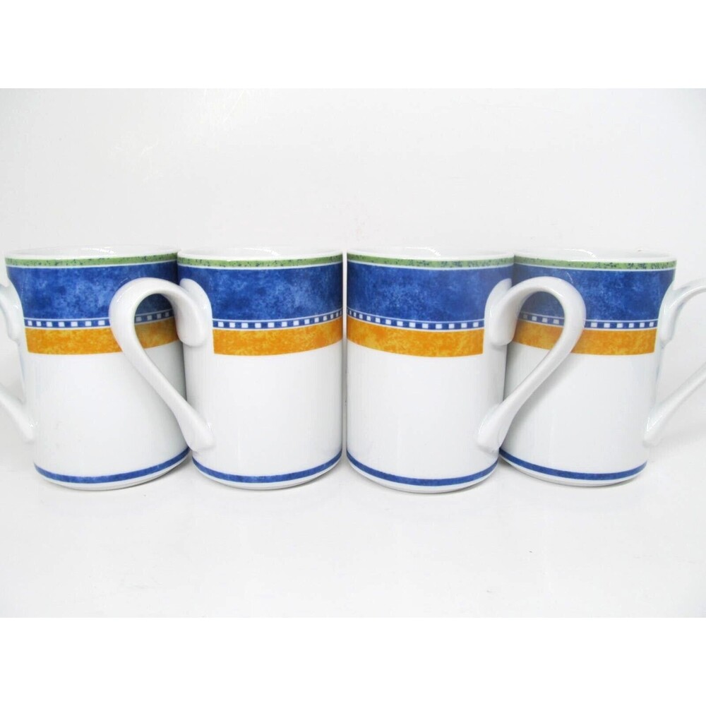 Dansk Bistro Kobenhavn Mugs Cups 4 1/8" 10 oz  Bundle of 4
